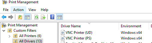 turn on vnc on sharp printers