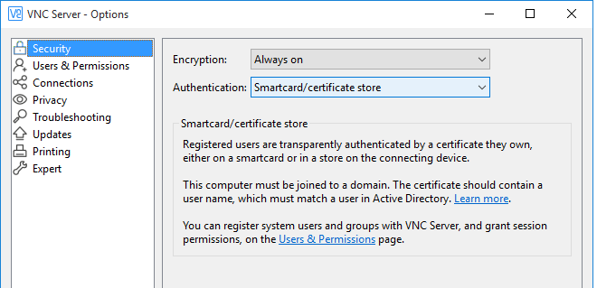 VNC_Server_Options_Dialog_Certificate_Authentication.png