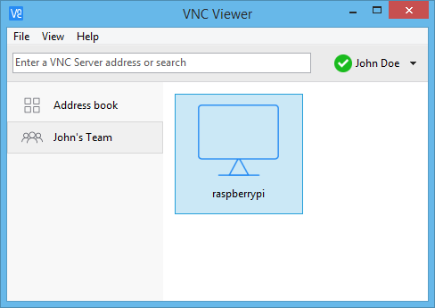 launch vnc server