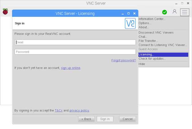 how to tell if anyone is connected to your pi vnc server